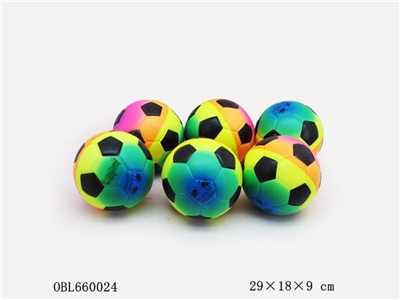 6 grain with 4 inch rainbow PU football - OBL660024