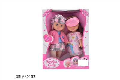 二只时尚娃娃 - OBL660102
