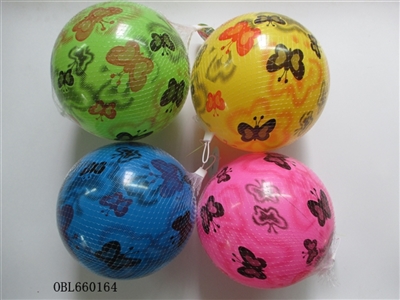 9 inches color printing ball butterfly - OBL660164