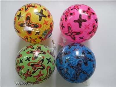 9 inches starfish color printing ball - OBL660171