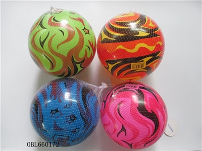 9 inches flame color printing ball - OBL660172