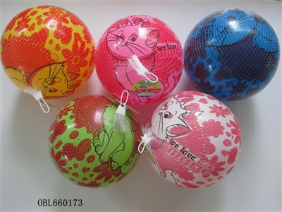 9 inches color printing ball the cat - OBL660173