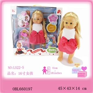16 inch girl with hairpin hair jin hand bee - OBL660197