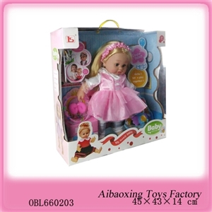 16 inch girl, hair clips, hair, bracelet, bee) - OBL660203