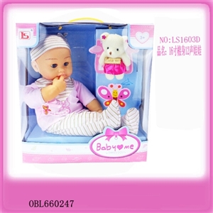 16 inch cotton body doll (with 12 sound IC) (three AG13 button batteries) - OBL660247