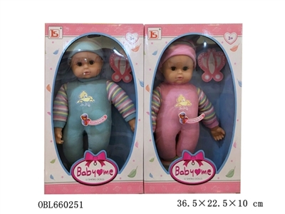 14 inch cotton body doll (with 12 sound IC) (three AG13 button batteries) - OBL660251