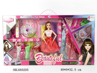 High quality big boxes of 12 joint real barbie with fitting clothes - OBL660295
