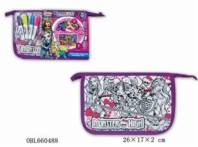 DIY purple devil high school hand bag (4 color can wash the pen) - OBL660488