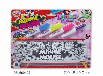 DIY red mickey pen bag (4 color can wash the pen) - OBL660492