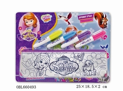 DIY purple Sophia pen bag (4 color can wash the pen) - OBL660493