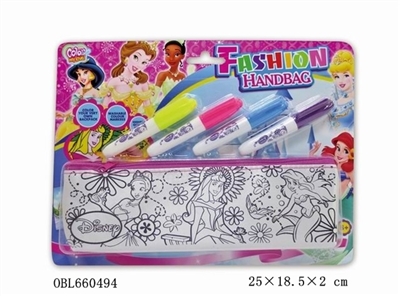 DIY barbie pink pen bag (4 color can wash the pen) - OBL660494