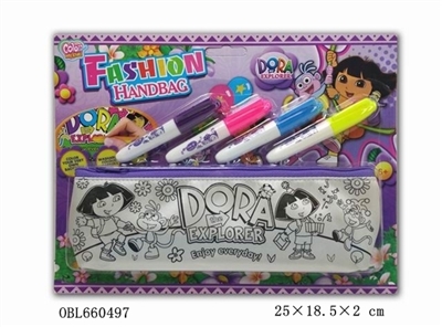 DIY purple DORA pen bag (4 color can wash the pen) - OBL660497