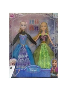 11.5寸冰雪双人芭比两款混装带鞋饰品 - OBL660789