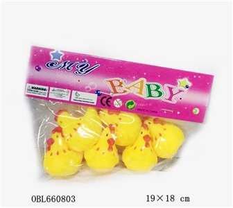 六只搪胶小公鸡 - OBL660803