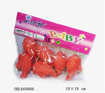 六只搪胶小BB鱼 - OBL660806