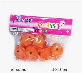 六只搪胶小鲨鱼 - OBL660807