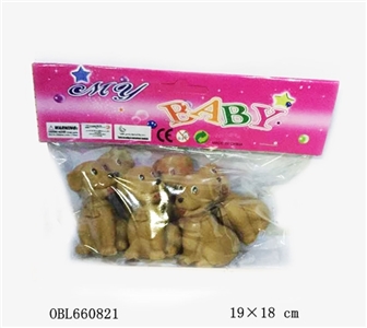 六只搪胶小灰狗 - OBL660821