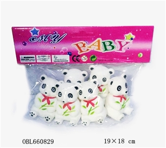 六只搪胶小熊猫 - OBL660829