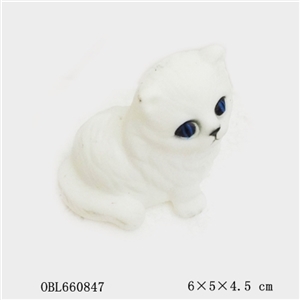 浴室戏水动物小白猫 - OBL660847