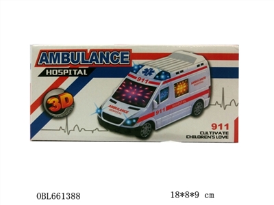 The 3 d lighting electric universal ambulance an English song - OBL661388