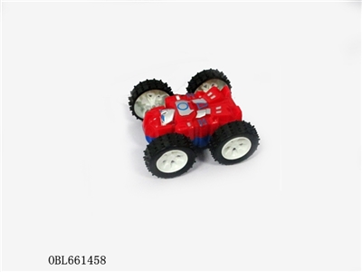 Double double inertial robot car (round) 3 colors mixed 12 PCS - OBL661458