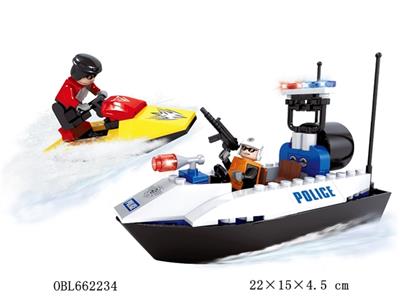 巡逻快艇VS摩托艇  114PCS - OBL662234