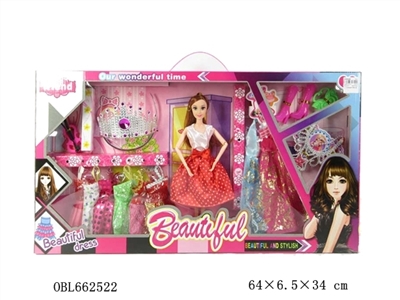 High quality big boxes of 12 joint real barbie with fitting clothes - OBL662522