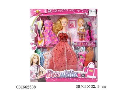 11.5 -inch barbie mixed with solid body clothing accessories - OBL662538