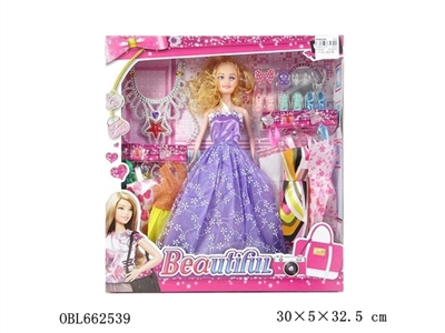 11.5 -inch barbie mixed with solid body clothing accessories - OBL662539