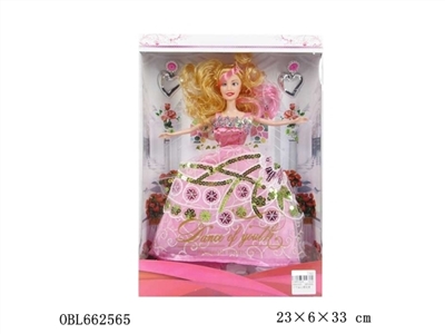 High quality 11.5 -inch real princess wedding dress - OBL662565