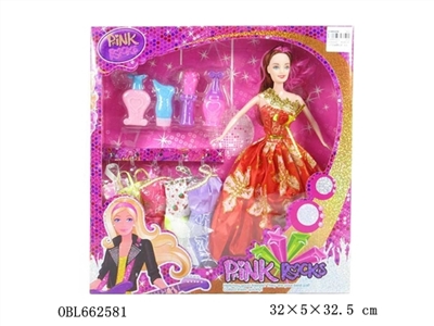 High quality ray big boxes of 11.5 inches of solid body dress barbie with fitting clothes - OBL662581