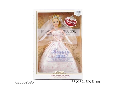 High quality 11.5 -inch real princess wedding dress - OBL662585