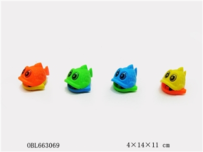 实色铃铛回力卡通鱼 - OBL663069