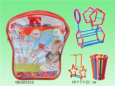 聪明棒积木PVC背包680PCS  (中、英文包装） - OBL663210