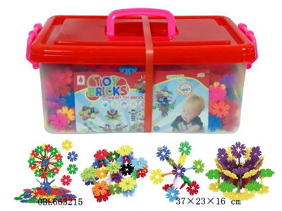 树叶雪花积木大收纳盒2500PCS - OBL663215