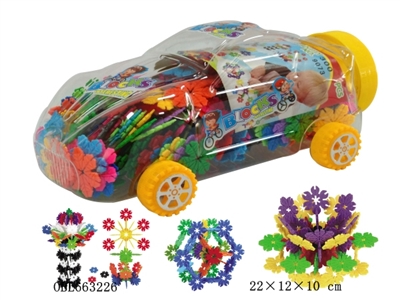 树叶雪花积木中车罐300PCS    - OBL663226