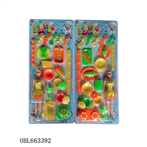 Suction plate tableware with dolls - OBL663392