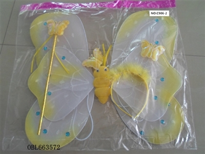 Double butterfly wings Angel good hair clips - OBL663572