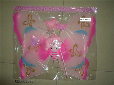 Double butterfly wings Angel good hair clips - OBL663583