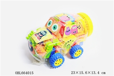 Monster small cars produced blocks multi-color combination weighing 220 grams (60 PCS) - OBL664015