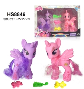 2 only pegasus comb, hair clips - OBL664513