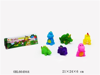 6只庄搪塑恐龙 - OBL664944