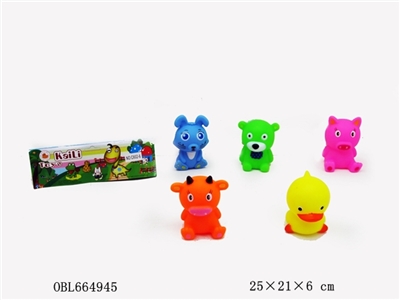 5只庄搪塑动物 - OBL664945
