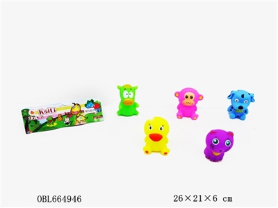 5只庄搪塑动物 - OBL664946