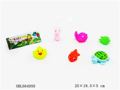 6只庄搪塑海底动物 - OBL664950