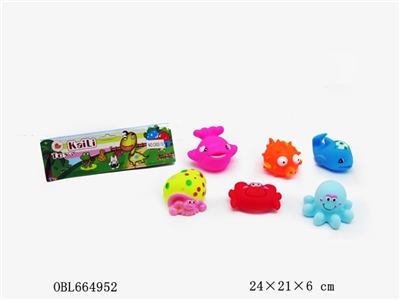 6只庄搪塑海底动物 - OBL664952