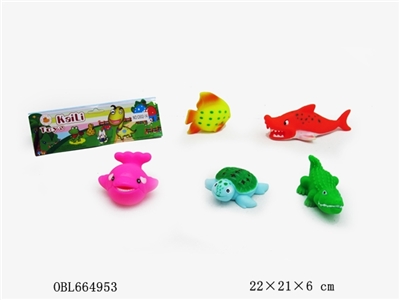 5只庄搪塑海底动物 - OBL664953