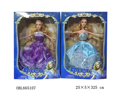 The original adult version 11 inches of semi solid body Cinderella barbie - OBL665107