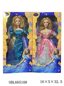 The original adult version 11 inches of semi solid body Cinderella barbie - OBL665108