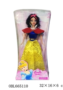 The original Disney cartoon version 11 inches and a half solid body connected Snow White - OBL665110